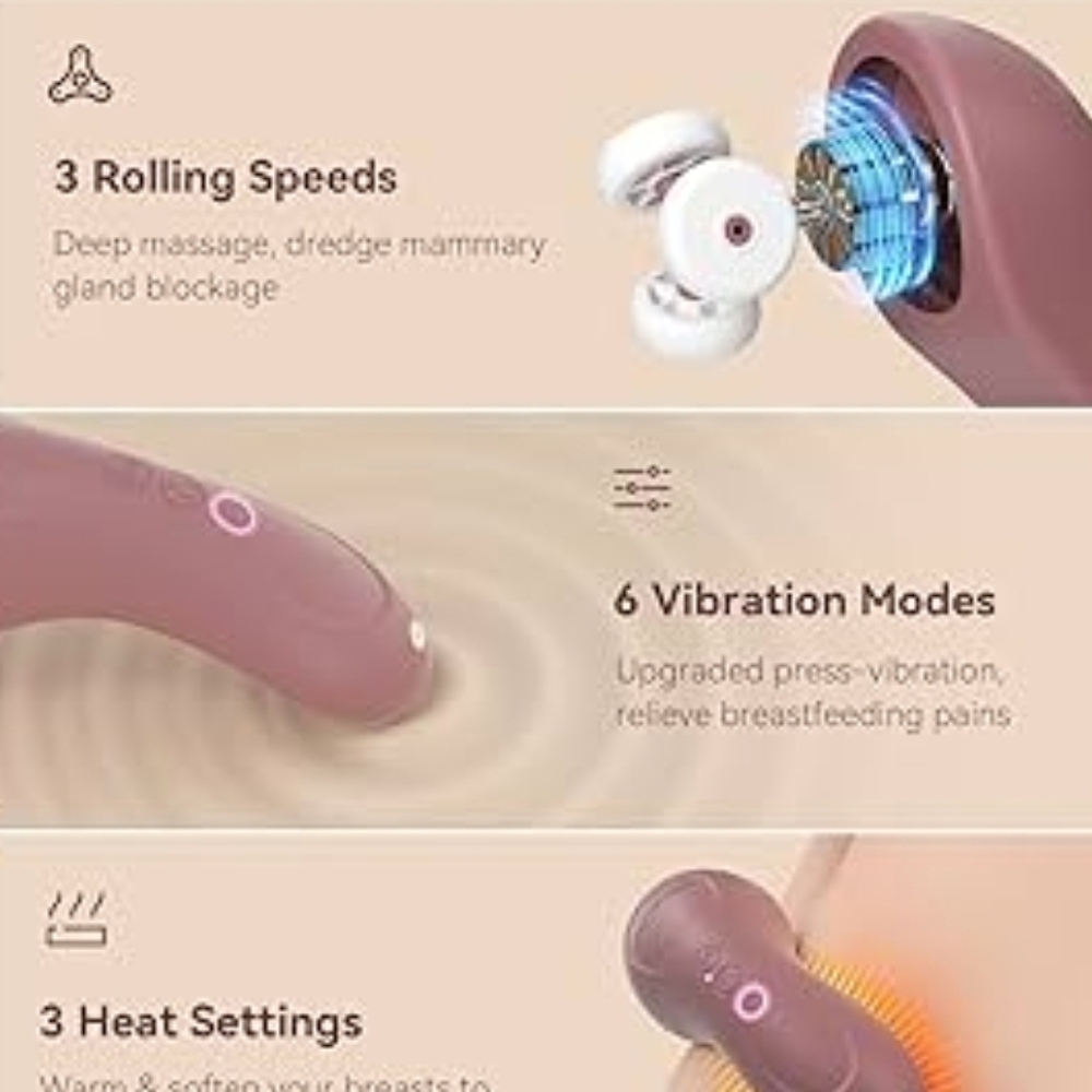 Breast Massager with Multiple Settings